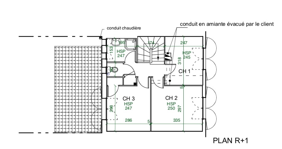 MAISON P : R+1 existant